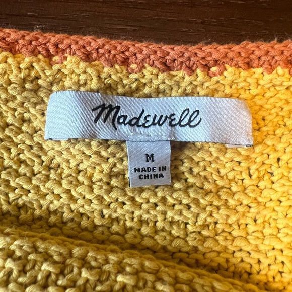Madewell Colorblock Crocheted Ruffle-Strap Sweater Tank. Medium. - Picture 9 of 9